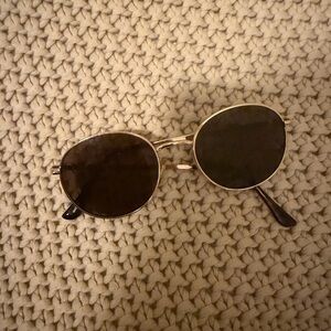 Stylish Gold and Black Sunglasses